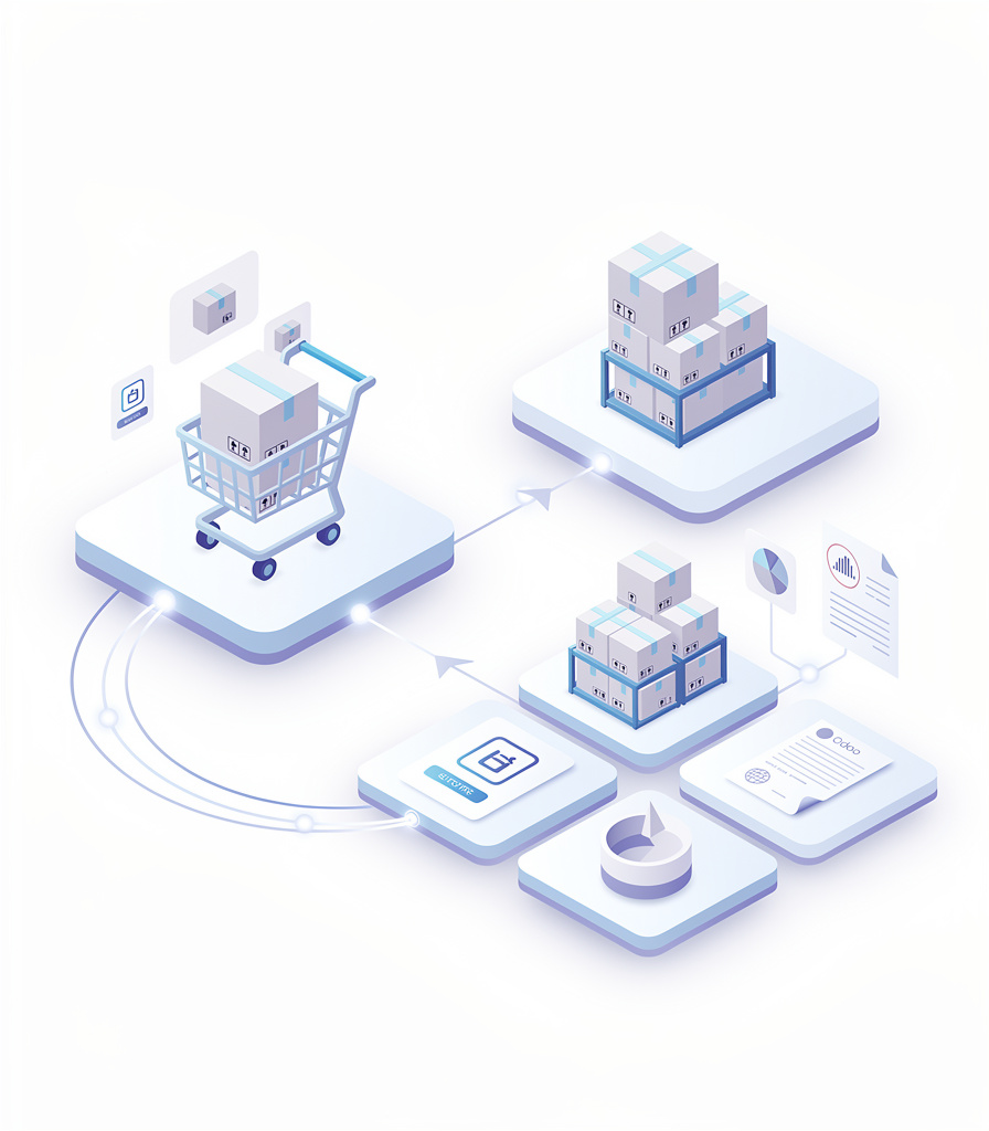 Les commandes arrivent <strong>directement dans Odoo</strong>